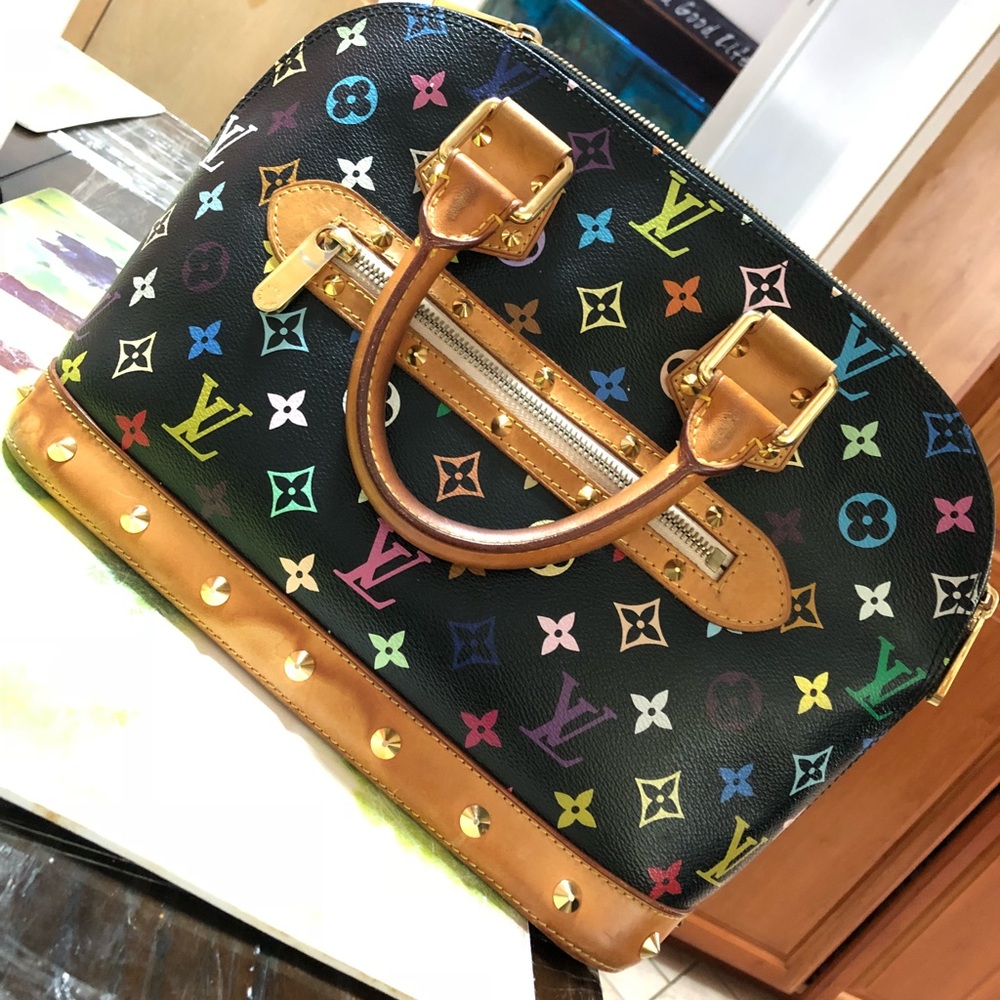 Louis Vuitton alma multicolor black